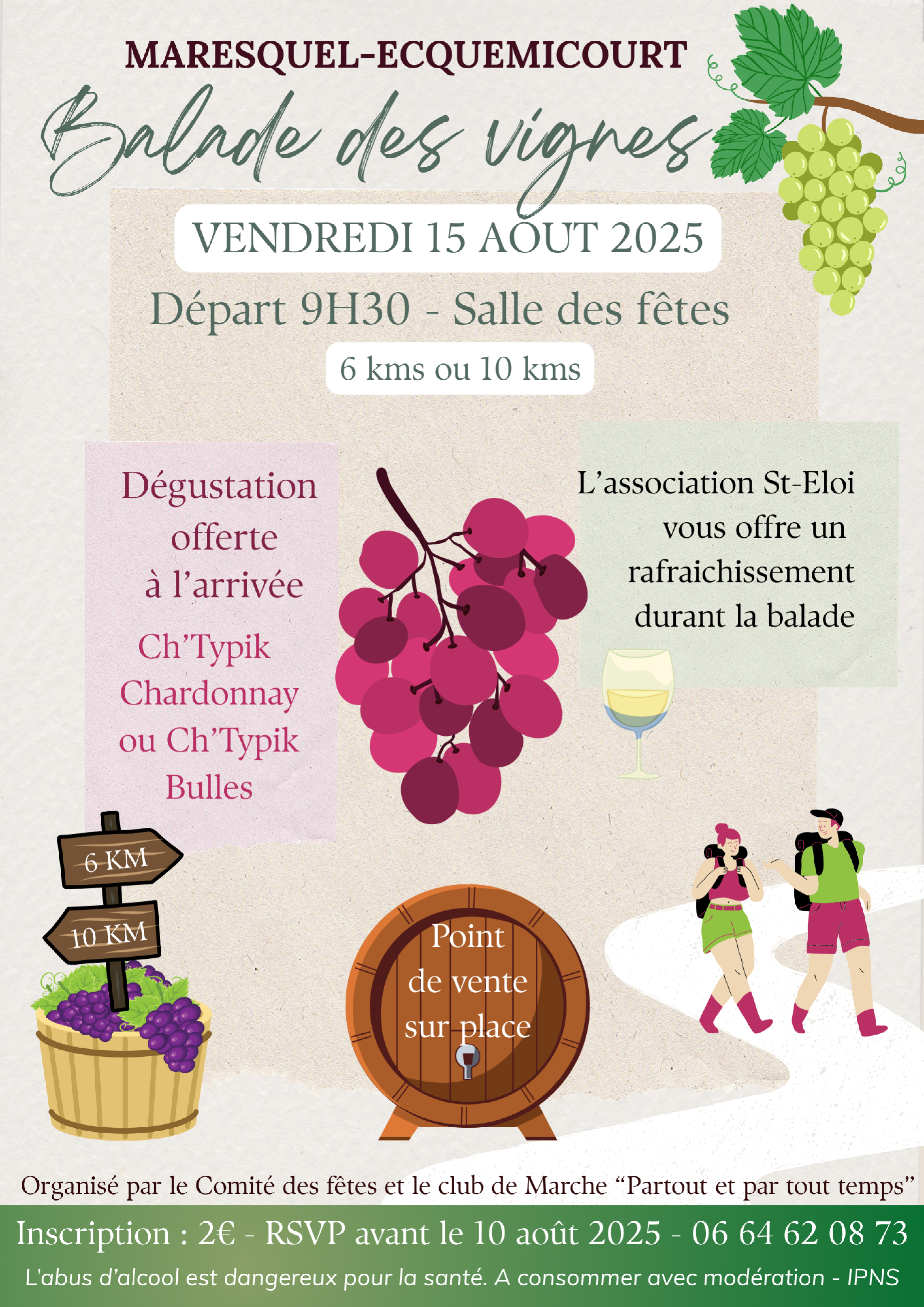 balade dans les vignes 
                                                