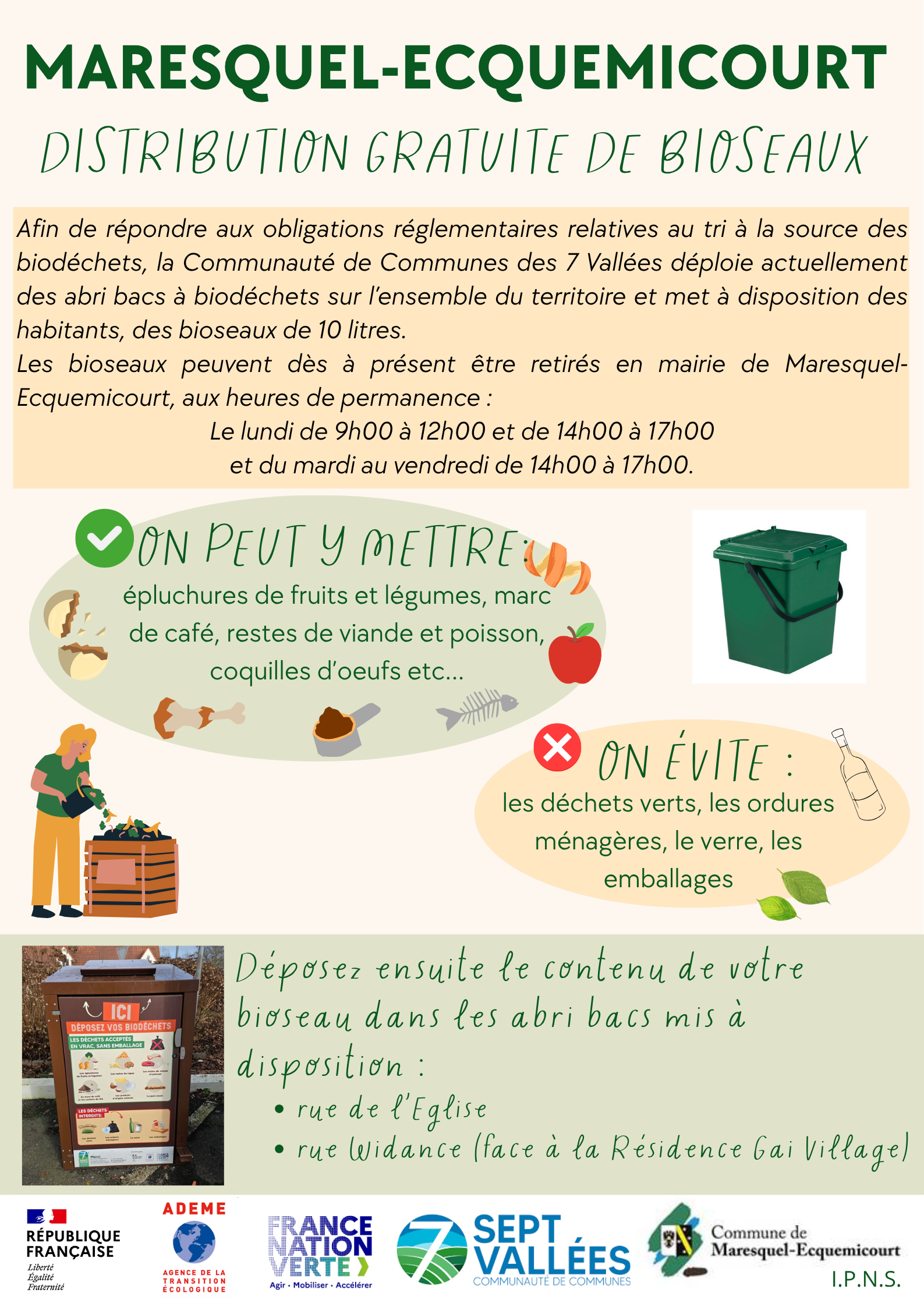 Distribution de bioseau