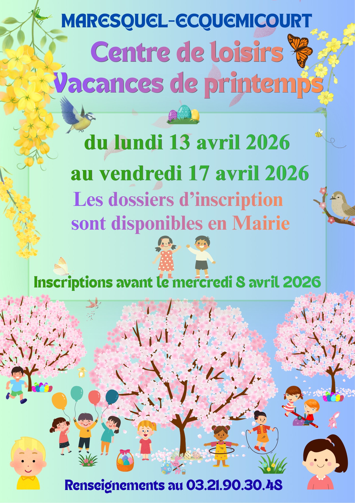 Centre de Loisir Avril 2026
